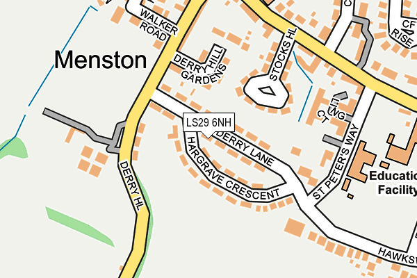 LS29 6NH map - OS OpenMap – Local (Ordnance Survey)