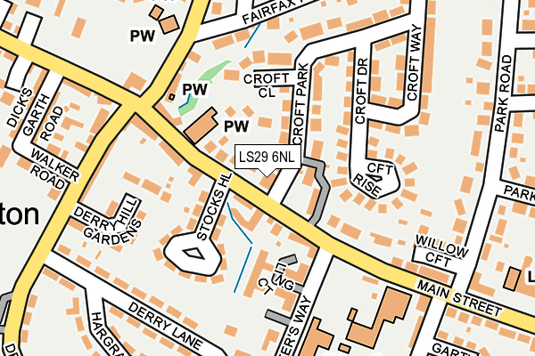 LS29 6NL map - OS OpenMap – Local (Ordnance Survey)