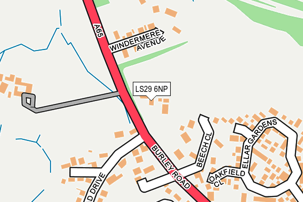 LS29 6NP map - OS OpenMap – Local (Ordnance Survey)