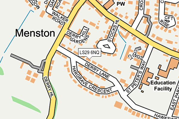 LS29 6NQ map - OS OpenMap – Local (Ordnance Survey)