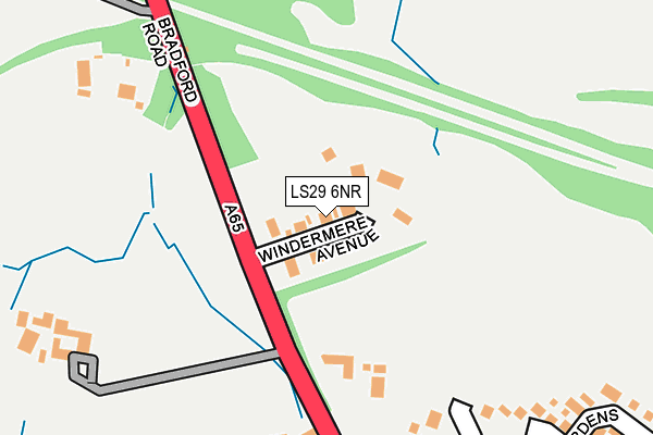 LS29 6NR map - OS OpenMap – Local (Ordnance Survey)