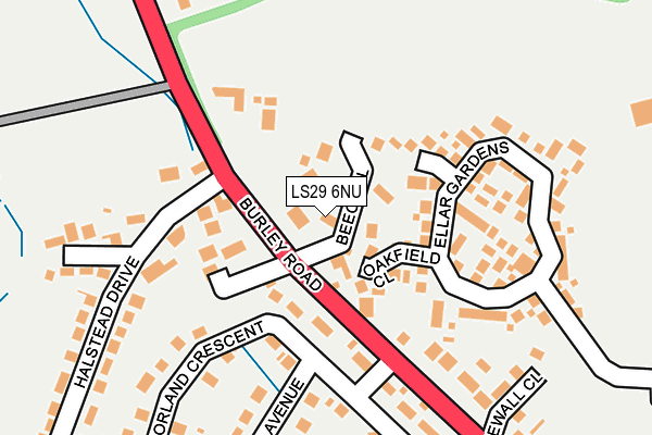 LS29 6NU map - OS OpenMap – Local (Ordnance Survey)