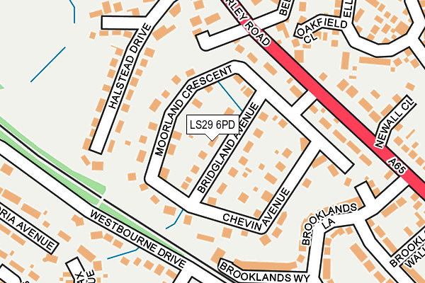 LS29 6PD map - OS OpenMap – Local (Ordnance Survey)