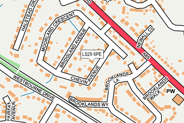 LS29 6PE map - OS OpenMap – Local (Ordnance Survey)