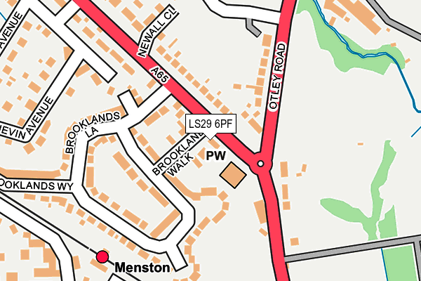 LS29 6PF map - OS OpenMap – Local (Ordnance Survey)