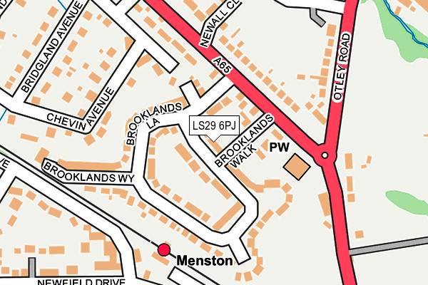 LS29 6PJ map - OS OpenMap – Local (Ordnance Survey)