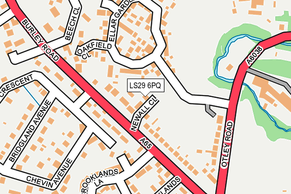 LS29 6PQ map - OS OpenMap – Local (Ordnance Survey)