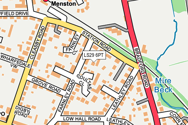 LS29 6PT map - OS OpenMap – Local (Ordnance Survey)