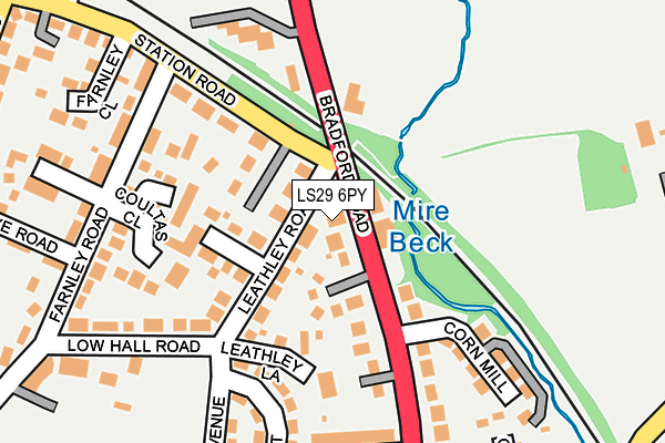 LS29 6PY map - OS OpenMap – Local (Ordnance Survey)