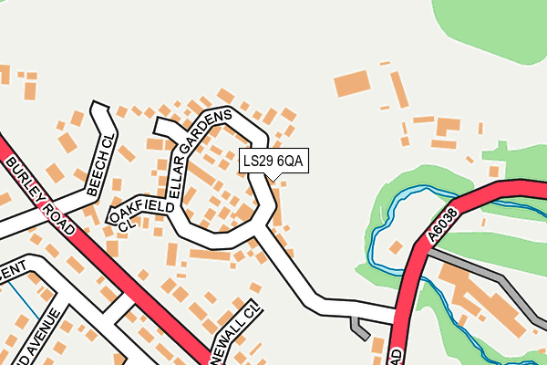 LS29 6QA map - OS OpenMap – Local (Ordnance Survey)