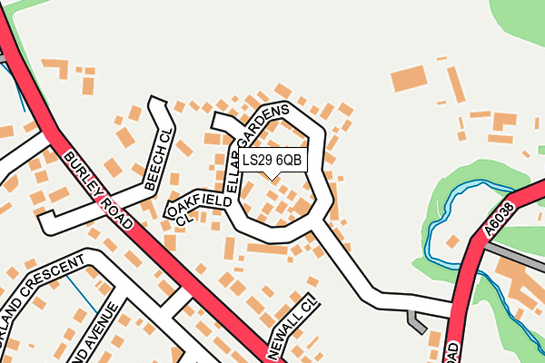LS29 6QB map - OS OpenMap – Local (Ordnance Survey)
