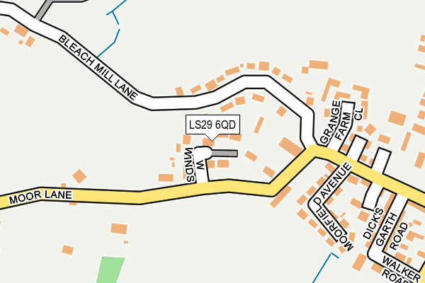 LS29 6QD map - OS OpenMap – Local (Ordnance Survey)