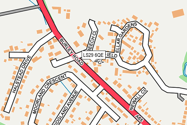 LS29 6QE map - OS OpenMap – Local (Ordnance Survey)