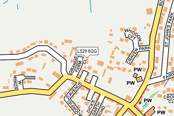 LS29 6QG map - OS OpenMap – Local (Ordnance Survey)