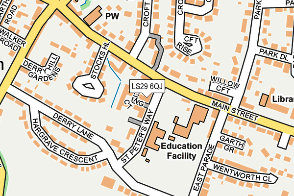 LS29 6QJ map - OS OpenMap – Local (Ordnance Survey)