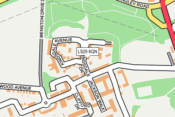 LS29 6QN map - OS OpenMap – Local (Ordnance Survey)