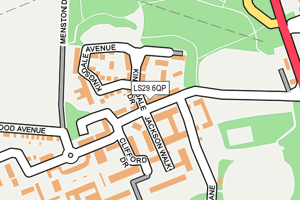 LS29 6QP map - OS OpenMap – Local (Ordnance Survey)