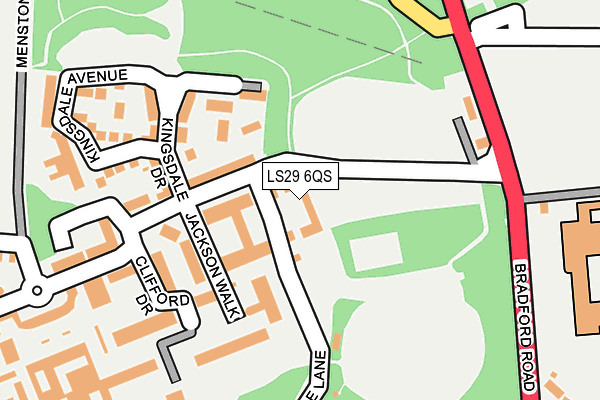 LS29 6QS map - OS OpenMap – Local (Ordnance Survey)
