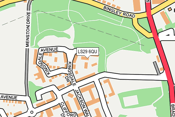 LS29 6QU map - OS OpenMap – Local (Ordnance Survey)