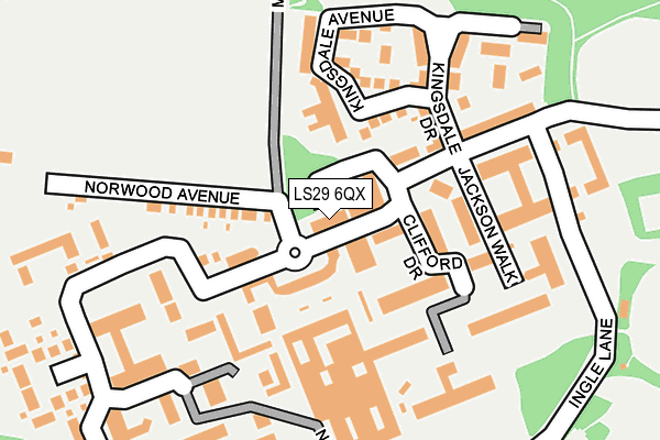 LS29 6QX map - OS OpenMap – Local (Ordnance Survey)