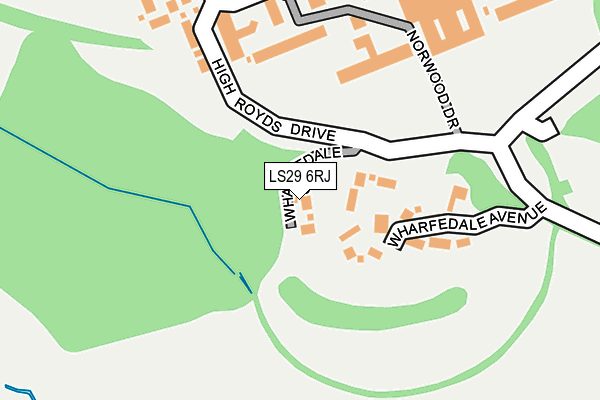 LS29 6RJ map - OS OpenMap – Local (Ordnance Survey)