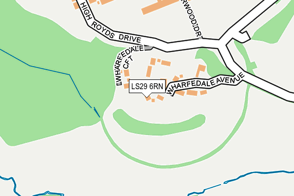 LS29 6RN map - OS OpenMap – Local (Ordnance Survey)