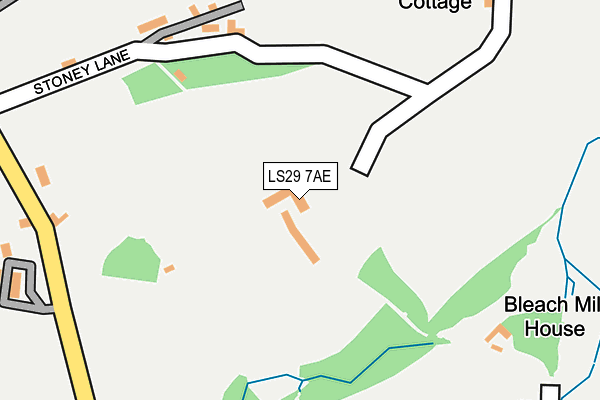 LS29 7AE map - OS OpenMap – Local (Ordnance Survey)