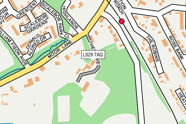 LS29 7AQ map - OS OpenMap – Local (Ordnance Survey)