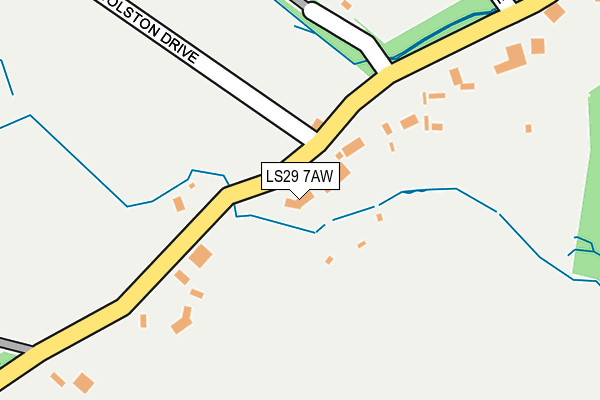 LS29 7AW map - OS OpenMap – Local (Ordnance Survey)