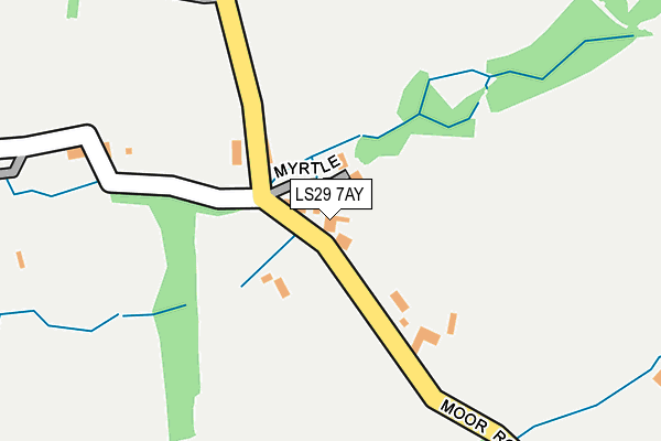 LS29 7AY map - OS OpenMap – Local (Ordnance Survey)