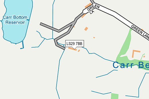LS29 7BB map - OS OpenMap – Local (Ordnance Survey)