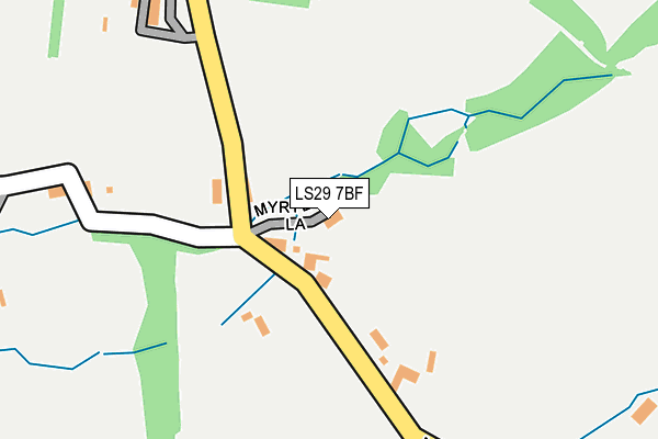 LS29 7BF map - OS OpenMap – Local (Ordnance Survey)