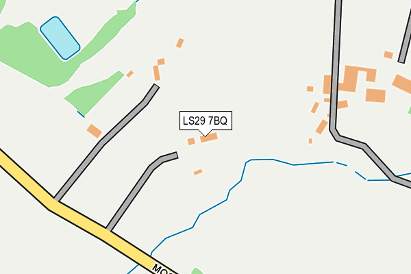 LS29 7BQ map - OS OpenMap – Local (Ordnance Survey)