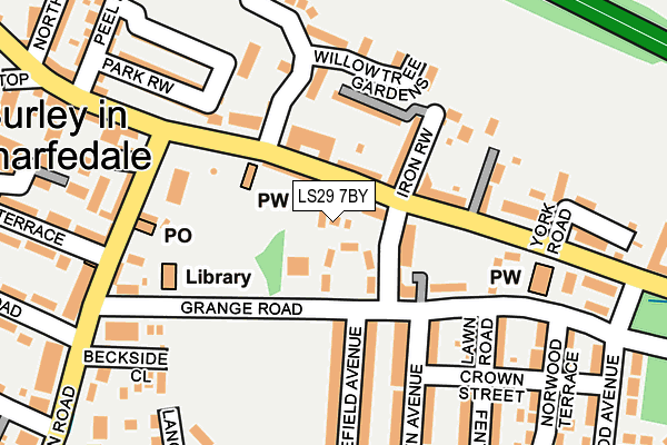LS29 7BY map - OS OpenMap – Local (Ordnance Survey)