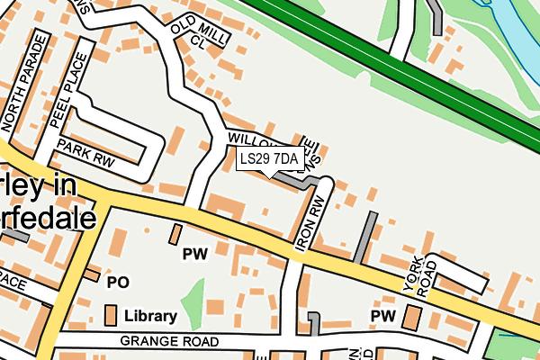 LS29 7DA map - OS OpenMap – Local (Ordnance Survey)