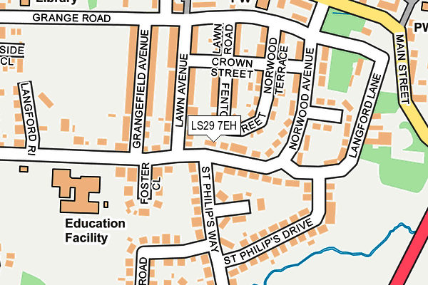 LS29 7EH map - OS OpenMap – Local (Ordnance Survey)