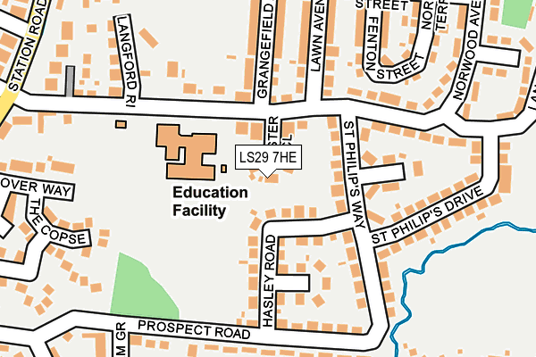 LS29 7HE map - OS OpenMap – Local (Ordnance Survey)