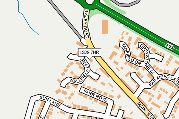 LS29 7HR map - OS OpenMap – Local (Ordnance Survey)