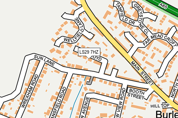 LS29 7HZ map - OS OpenMap – Local (Ordnance Survey)