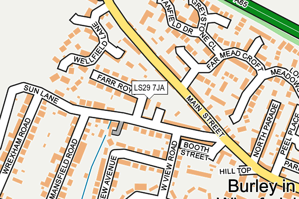 LS29 7JA map - OS OpenMap – Local (Ordnance Survey)