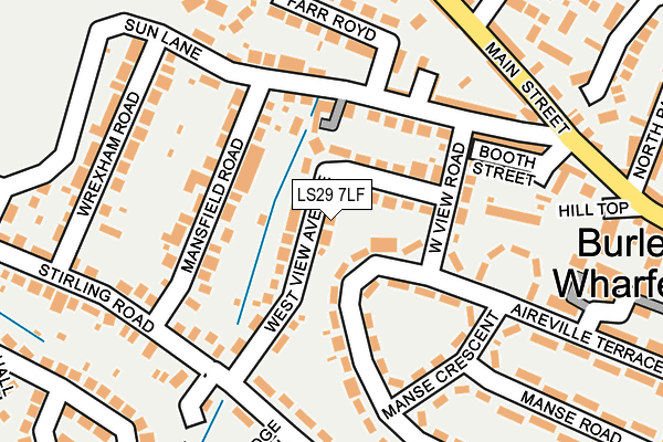 LS29 7LF map - OS OpenMap – Local (Ordnance Survey)
