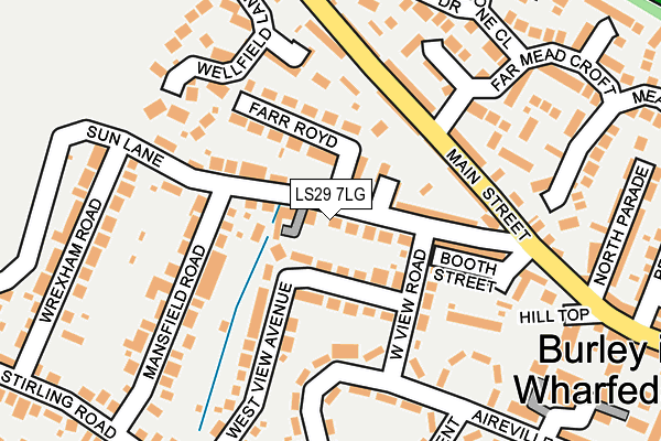 LS29 7LG map - OS OpenMap – Local (Ordnance Survey)