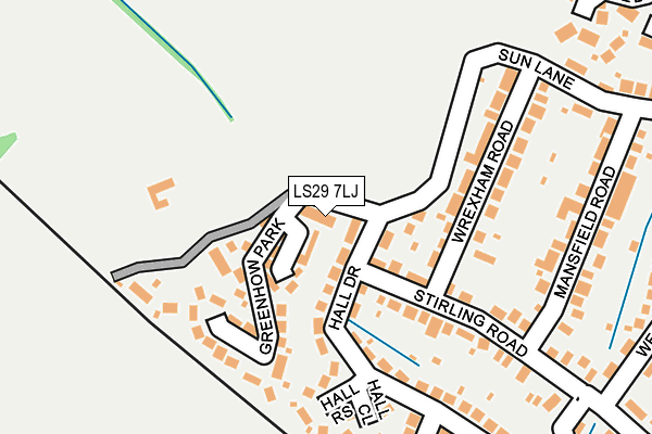 LS29 7LJ map - OS OpenMap – Local (Ordnance Survey)