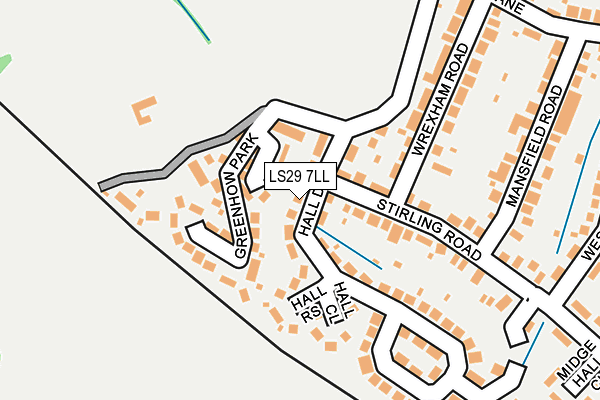 LS29 7LL map - OS OpenMap – Local (Ordnance Survey)