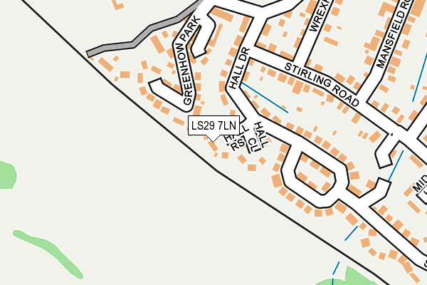 LS29 7LN map - OS OpenMap – Local (Ordnance Survey)