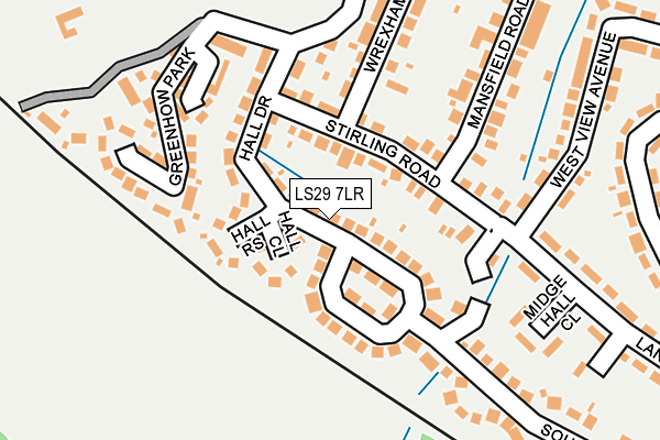 LS29 7LR map - OS OpenMap – Local (Ordnance Survey)