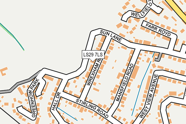 LS29 7LS map - OS OpenMap – Local (Ordnance Survey)