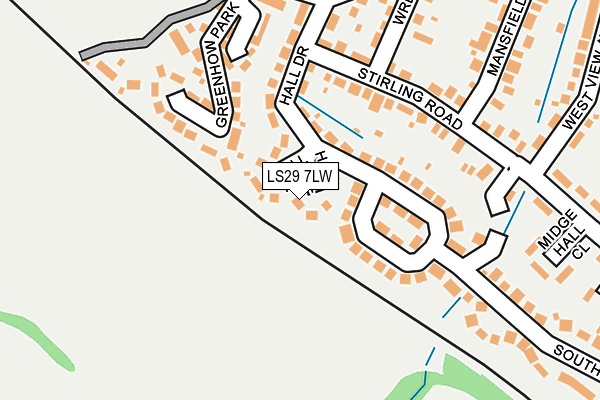 LS29 7LW map - OS OpenMap – Local (Ordnance Survey)