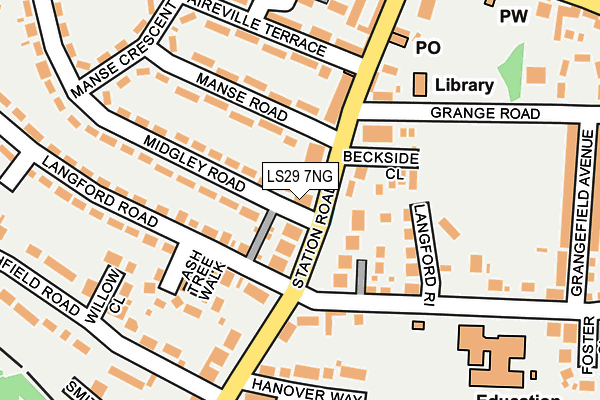 LS29 7NG map - OS OpenMap – Local (Ordnance Survey)
