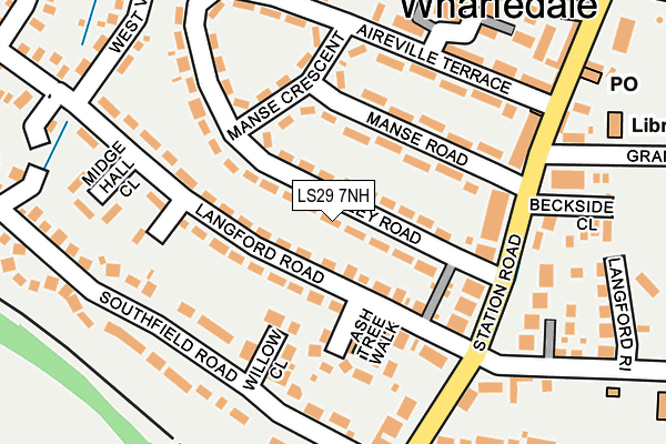LS29 7NH map - OS OpenMap – Local (Ordnance Survey)